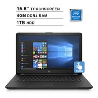 2019 HP Newest 15.6 Inch Touchscreen Laptop (Intel Pentium Quad Core N5000 up to 2.70 GHz, 4GB RAM, 1TB HDD, Intel UHD Graphics 605, WiFi, Bluetooth, Windows 10) (Renewed)