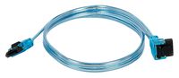 10 Pack, 18 Inch SATA 6Gbps Cable W/Locking Latch (90 Degree to 180 Degree) UV Blue, CNE565941