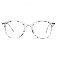 Pro Acme Blue Light Blocking Glasses for Women Retro Round Computer Eyeglasses (Transparent)