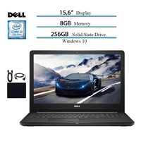 Dell Inspiron 15.6 HD Touchscreen 2019 Newest Laptop Notebook Computer, Intel Core i3-7130U 2.7GHZ, 8GB RAM, 256GB SSD, Bluetooth, Webcam, HDMI, Wi-Fi, MaxxAudio, Win 10 w/ HESVAP Accessories