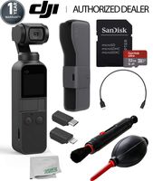 DJI Osmo Pocket Handheld 3 Axis Gimbal Stabilizer with Integrated Camera Starters Bundle