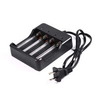 Zerone 4 Slots Rechargeable Battery Charger, 4.2V 1200mA Multi-Level Protections 4 Slots Battery Charger for 18650 Lithium Rechargeable Battery
