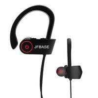 Bluetooth Headphones, JFBASE Wireless Waterproof Sports Earphones with Built-in Mic for Outdoor Exercise, HD Stereo Sweatproof Earbuds for Gym Running, Noise Cancelling IPX7 Headsets 8 Hour Battery