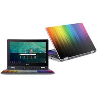 MightySkins Skin Compatible with Acer Chromebook Spin 11" CP311 - Rainbow Streaks | Protective, Durable, and Unique Vinyl Decal wrap Cover | Easy to Apply, Remove, and Change Styles | Made in The USA