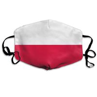NUNOFOG Flag of Poland Unisex Safety Masks Washable and Reusable Cleaning Gardening Dust Respirator Mouth Masks for Men Women One Size