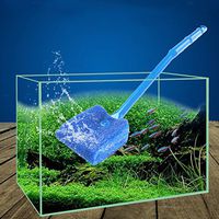 Double Sided Sponge, Algae Cleaner Sponge Cleaning Brush, Fish Tank Aquarium Cleaning Tool, for Scrubber Algae Remover(Blue)