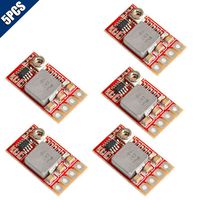 KOOBOOK 5Pcs Mini DC-DC 3A Buck Step-down Converter Adjustable Power Module 12v 24v to 5V 3.3V 9V 3A