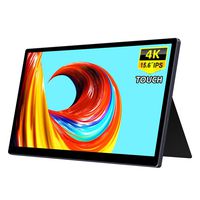 Corkea Touchscreen Monitor,15.6 Inch 4K Resolution IPS Screen 3840x2160 LCD Display with USB-C/HDMI Input,Built-in Speakers,for PC Laptop Second Screen PS4 Nintendo Switch Computer Consoles