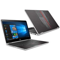 MightySkins Skin Compatible with HP Pavilion x360 15.6" (2018) - Thin Red Line | Protective, Durable, and Unique Vinyl Decal wrap Cover | Easy to Apply, Remove, and Change Styles | Made in The USA