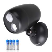 Wireless Indoor Motion Sensor Spotlight - Battery Powered Fulcrum Bright Night Lights for Hallway, Porch, Aisle（1 Pack）