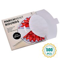 Katbite Round Patty Paper-500, 5 Inch, 4"6"8"9"10"12" Parchment Rounds Available, Uses for Patty Separating and Freezing