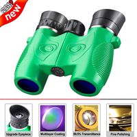 Beiko Kids Binoculars,Compact Folding High Resolution Binoculars for Toddlers with Strap Perfect for Travel Theatre and Bird Watching Even Night Vision Stargazing Boys Girls Birthday Gift (Green)