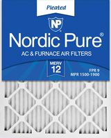 Nordic Pure 20x25x1 MERV 12 Pleated AC Furnace Air Filters, 6 PACK, 6 Count