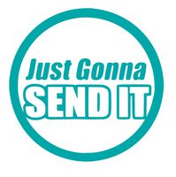 UR Impressions Teal Just Gonna Send It Decal Vinyl Sticker Graphics for Cars Trucks SUV Vans Walls Windows Laptop Tablet|Teal|5.5 Inch|JJURI018-T