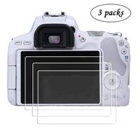 Screen Protector for Canon EOS M100 EOS M50 M6 EOS SL2 SL3 200D Anti-Scrach Anti-Bubble Anti-Fingerprint Waterproof Foils (3 Pack)