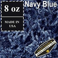 Mighty Gadget (R) 1/2 LB Navy Blue Crinkle Cut Paper Shred Filler for Gift Wrapping & Basket Filling
