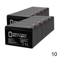 Mighty Max Battery 12V 8AH SLA Replacement for Elk 1280 for Alarm Systems - 10 Pack Brand Product