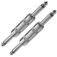 Seismic Audio - SAPT58-2Pack - 2 Pack of Guitar Pedal Effects Coupler - 1/4" Straight - Shorten Signal Chain