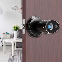 Fingerprint Door Lock, Smart Fingerprint Mechanical Key Interior Door Lock for Home Office Security