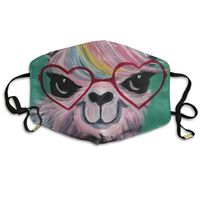 YUIOP Cute Watercolor Camel Printed Mask Neutral Mask for Men and Women Polyester Dust-Proof Breathable Mask