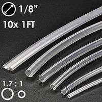 1/8" PTFE Heat Shrink Tubing - Ratio 1.7 to 1-10ft - Clear
