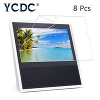 YCDC Amazon Echo Show Premium Screen Guard Protector Film, HD Anti-Scratch Shield Cover 8" Full, Precise Camera Cut X8