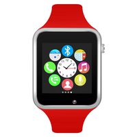 Padgene Bluetooth Smart Watch GSM Phone Watch with Camera for Samsung Nexus HTC Sony and Other Android Smartphones, (Red2)