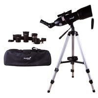 Levenhuk Skyline Portable Travel 80 Refractor Telescope with Bag - Fully Multi-Coated Optics