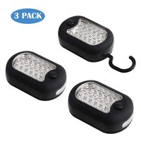 KAMaster 3 Pack LED Compact Work Lights with Magnetic Base,2 in 1 Super Bright-27 LED Lights with Swivel Hook Multi-Pupose Work Light for Camping,Indoor and Outdoor
