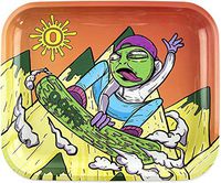 Ooze - Metal Rolling Tray - Large - 14"x12" (Slime Carver) - Rolling Tray - Ashtray - Rolling Tobacco Tray - Dry Herb - Tobacco Accessories