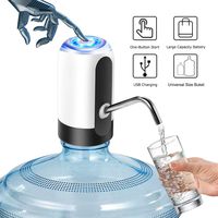 Water Bottle Pump, USB Charging Automatic Drinking Water Pump 5 Gallon Bottle Portable Electric Water Dispenser Pump Perfect for Home Kitchen Office