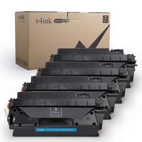 V4INK 4PK Compatible Toner Cartridge Replacement for HP 80X CF280X 80A CF280A Toner Ink High Yield for HP LaserJet Pro 400 M401 M401a M401d M401dn M401dne M401dw M401n MFP M425dn M425dw Printer