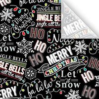 Jillson & Roberts Printed Gift Tissue 20" x 30", Christmas Chalk (240 Sheets)