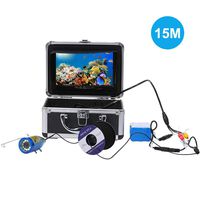 OWSOO 15M Fish Finder Underwater Camera 7 Inch Color Monitor 1200TVL CAM 12pcs White LED IP68 Waterproof,Without 4G SD Card