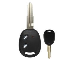 KEMANI New Uncut Blade Keyless Remote Entry Fob Shell Car Key Case 2 Button For 2004-2010 Chevy Aveo Replacement