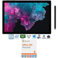 Microsoft KJT-00016 Surface Pro 6 12.3" Intel i5-8250U 8GB/256GB SSD Tablet - Black Office 365 Personal 1-Year Subscription for 1 Person