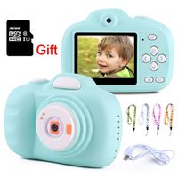 Marumine Kids Digital Camera with 2.3 Inch LCD Display, Dual Lens,Front Lens 12.0 MP, Rear Lens 8.0MP HD Selfie Camera,USB line Charged,Anti-Drop Kids Camera .(32G SD Card Include) (Blue)