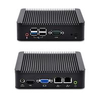 Dual nic pc Qotom-Q190S-S01 with celeron J1900 2.42 GHz 2G ram 32G SSD 300M WiFi Dual nic 4usb 1com Support 720P/1080P Blu-ray HD Video Office pc
