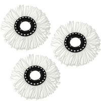 3pcs/ Lot Microfiber Mop Head Refill Replacement for Magic Mop 360° Spin rellenar fregona clean up the floor Wet and dry floor