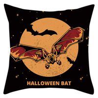 Bosji (17.72" x 17.72") Pillow Covers,Halloween Decoration Pumpkin Ghost Scary Throw Pillowcase Bedroom Decor Cloth Printed Zipper Sofa Pillow Case