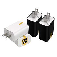 USB Wall Charger, 4 Pack 12W Rapid Charging Block 2.1A Dual Port Power Adapter Quick Multi Port Plug Fast Travel Cube Compatible iPhone Xs Max Xr X 8 iPad Air Pro Samsung Galaxy S10 S9 S8 Note 9 8