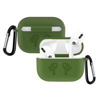 RUOQINI Compatible for Airpods Pro Case,Soft Silicone Protective Cover - Green