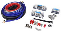 Rockville RDA4+8K Dual 4/8 AWG Car Multi-Amp Installation Wire Kit-True-Gauge