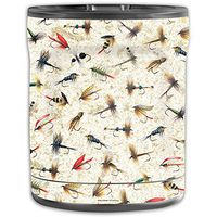MightySkins Skin Compatible with OtterBox Elevation Tumbler 10 oz - Fishing Flies | Protective, Durable, and Unique Vinyl Decal wrap Cover | Easy to Apply, Remove, and Change Styles | Made in The USA