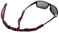 Chums Original Cotton Standard End Eyewear Retainer Colors, Navy Red Stripe