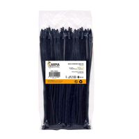 Cable Zip Ties Heavy Duty 12 Inch, Multi Prupose Strong Plastic Wire Ties with 50 Pounds Tensile Strength, 100 pieces, Black Nylon Tie Wraps, Arpia Industrial A9605, Quality Cable Ties