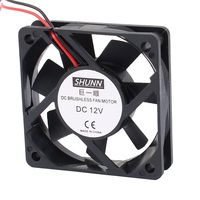 uxcell DC12V 60mmx60mmx15mm 7 Vanes DC Brushless Fan Motor PC Case Cooling Fan Cooler