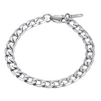 Stainless Steel Bracelets Men Women Jewelry Gifts Stacking Layering Curb Chain Cuban Link Bracelet