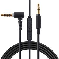 Replacement Audio Cable Cord lnline Remote Volume Control Compatible with for Sony MDR-10R, MDR-100ABN, MDR-1A, MDR-1000X, MDR-1ADAC Wireless Headphones (Microphone)