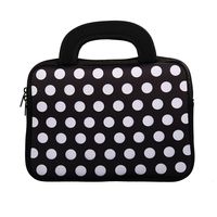 E - Living 7-8.4 Inch / 8.9-9 Inch / 10.1 Inch / 11.6-12.5 Inch / 13-13.3 Inch / 14-14.1 Inch / 15-15.6 Inch Neoprene Sleeve/Case/Bag/Cover with Handle (White Dots, 11.6-12.5 Inch)